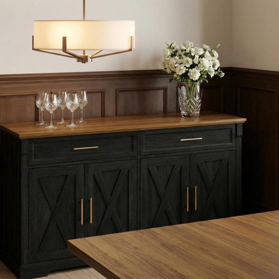 Ebonhue 4 Door 2 Drawer Cabinet